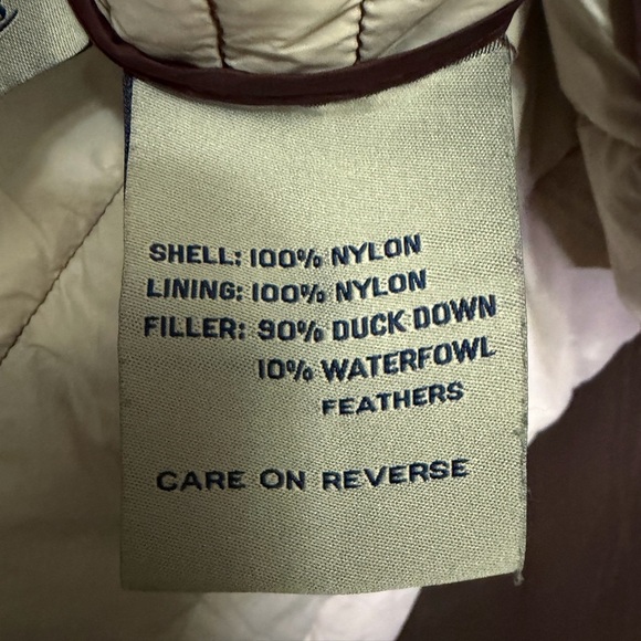 GH Bass Womens Sz S Down Burgundy/Purple Long Puffer Jacket Cinched Waist Warm - Picture 5 of 9